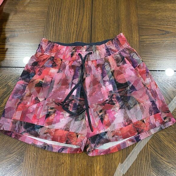 Lululemon Spring Break Away 3" Shorts Sun Dazed Multi Pink Drawstring Swift - Picture 2 of 7